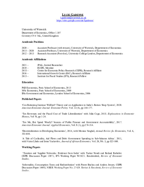 Image representing the file: Lucie Gadenne's CV
