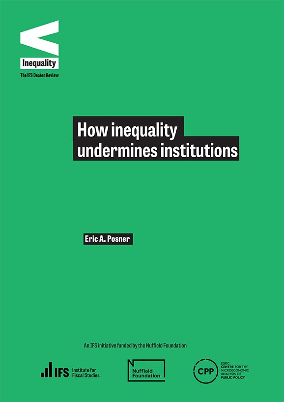 How inequality undermines institutions