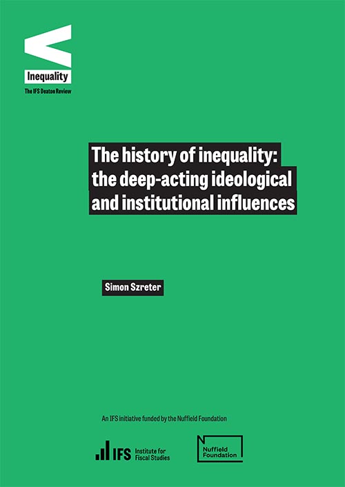 The history of inequality cover