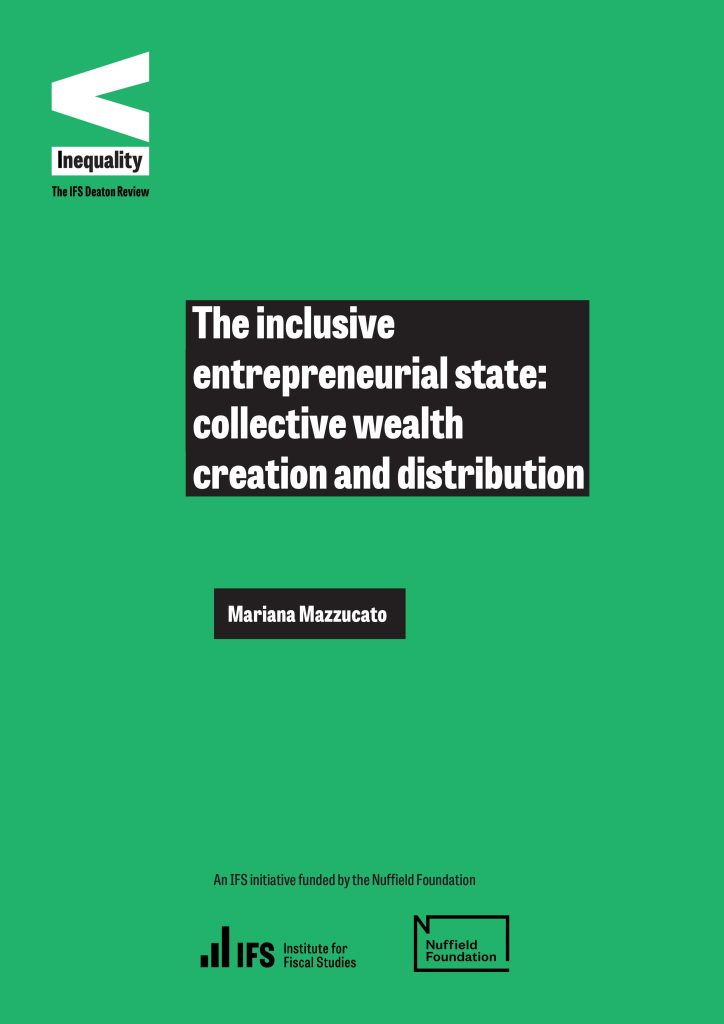 Cover for the inclusive entrepreneurial state