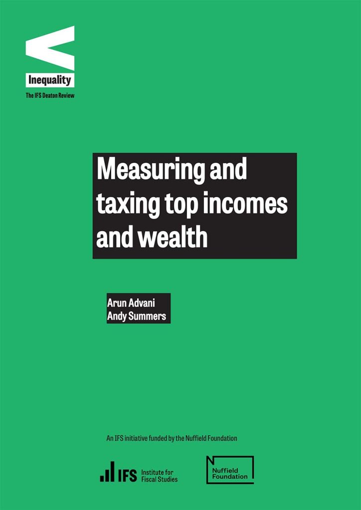 Cover Measuring and taxing top incomes and wealth