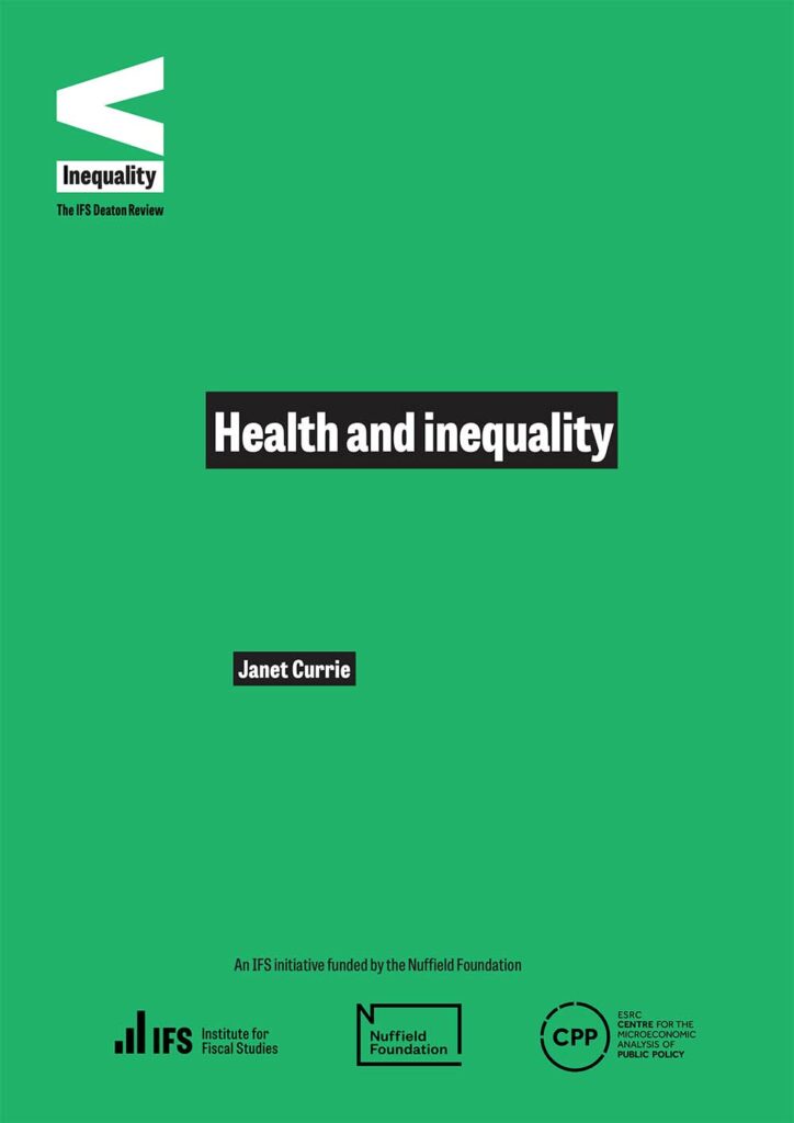 Cover of Health and Inequality