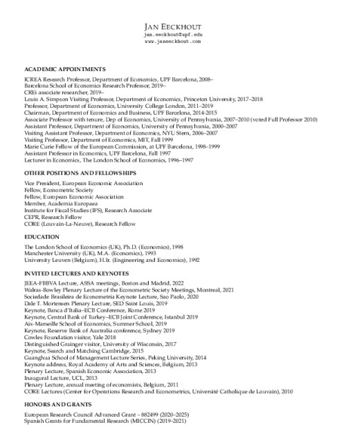 Image representing the file: Jan Eeckhout's CV