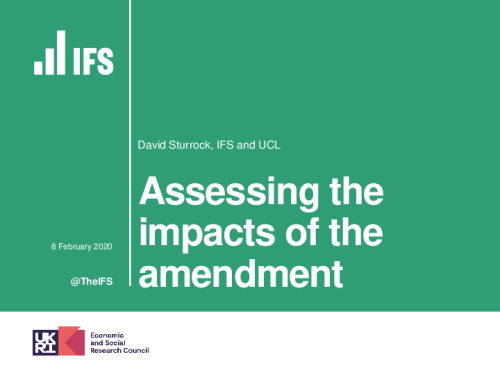 Image representing the file: Assessing the impacts of the amendment