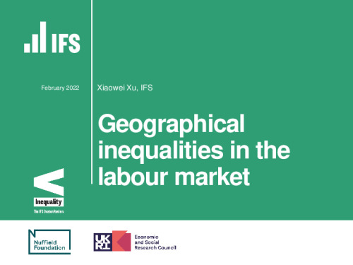 Image representing the file: Geographical inequalities in the labour market (Xiaowei Xu)