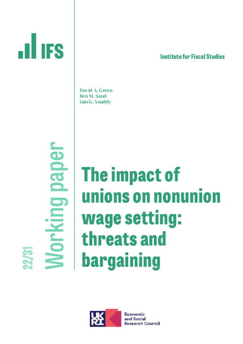 Image representing the file: The impact of unions on nonunion wage setting: threats and bargaining