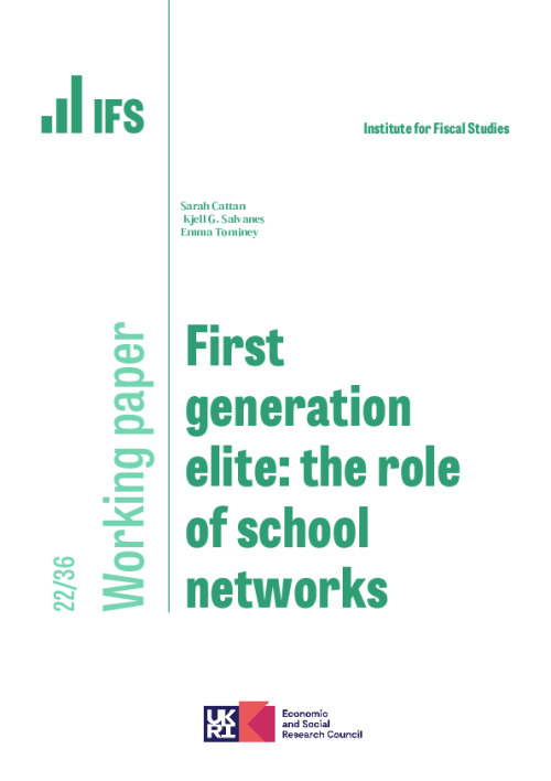 Image representing the file: First generation elite: the role of school networks