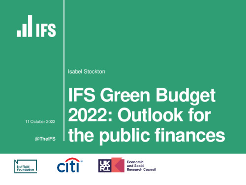 Image representing the file: Outlook for the public finances