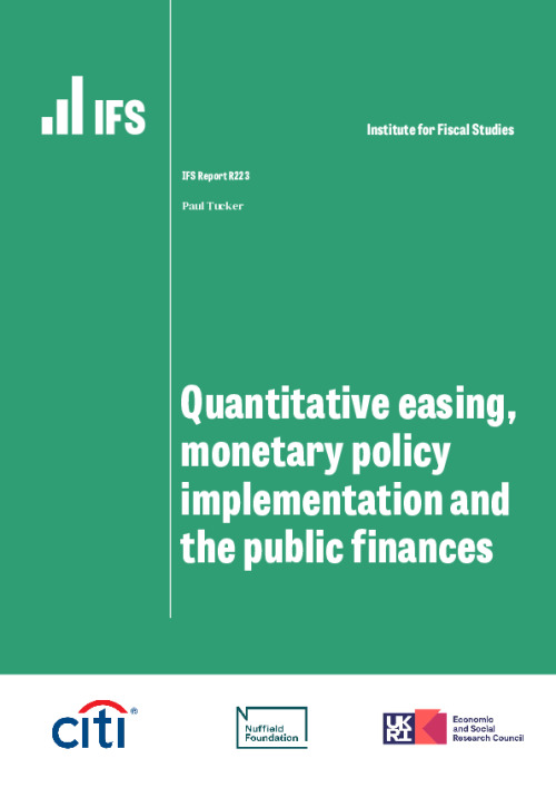 Image representing the file: Quantitative easing, monetary policy implementation, and the public finances