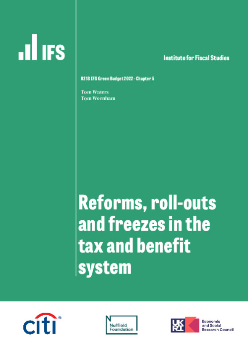 Image representing the file: Reforms, roll-outs and freezes in the tax and benefit system
