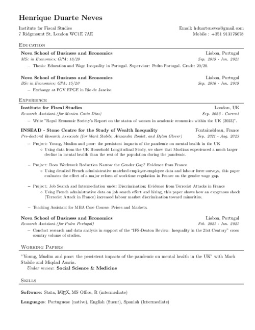 Image representing the file: Henrique Neves's CV