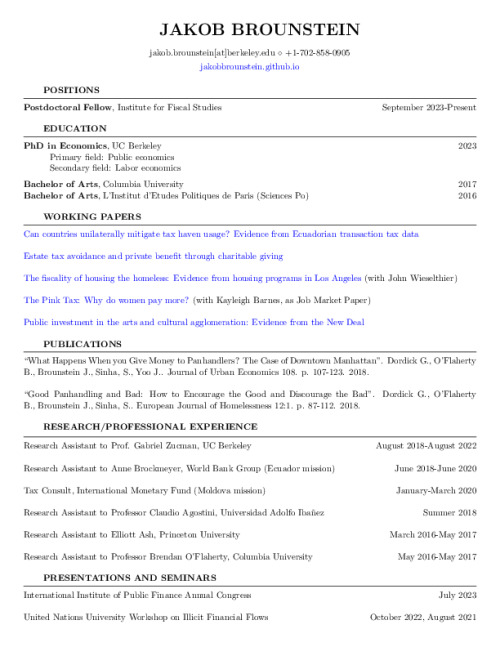 Image representing the file: Jakob Brounstein's CV