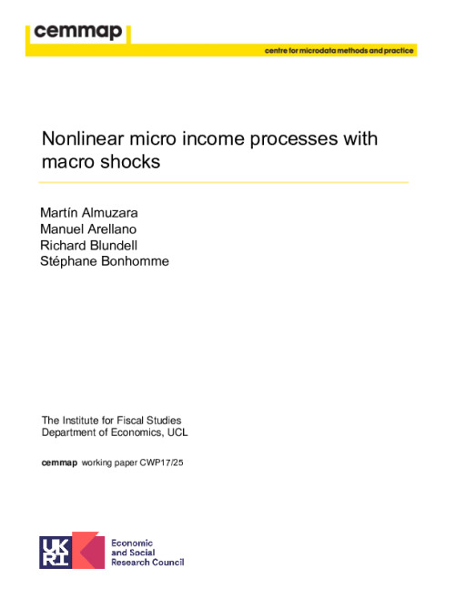 Nonlinear micro income processes with macro shocks | Institute for ...
