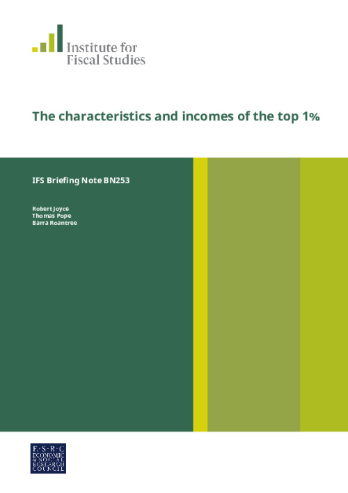Image representing the file: The characteristics and incomes of the top 1%