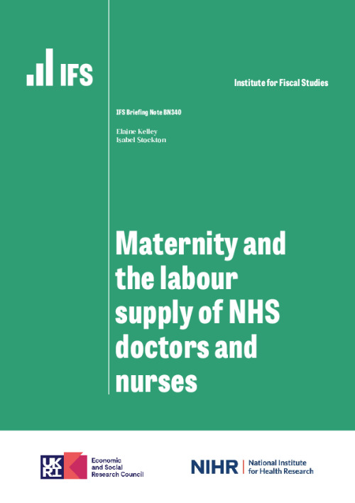 Image representing the file: Maternity and the labour supply of NHS doctors and nurses