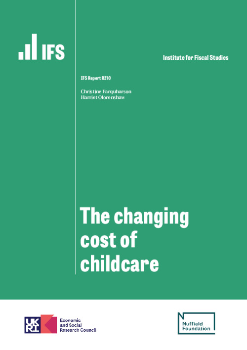 Image representing the file: The changing cost of childcare