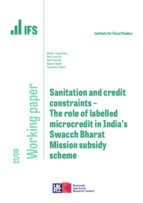 Image representing the file: WP202209-Sanitation-and-credit-constraints-the-role-of-labelled-microcredit-in-Indias-Swacch-Bharat-Mission-subsidy-scheme.pdf