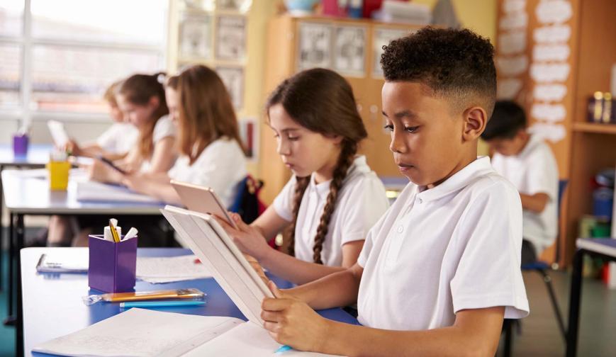 Boy in classroom