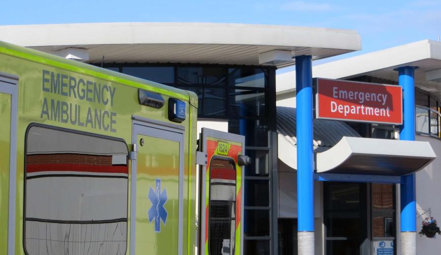 Ambulance at hospital