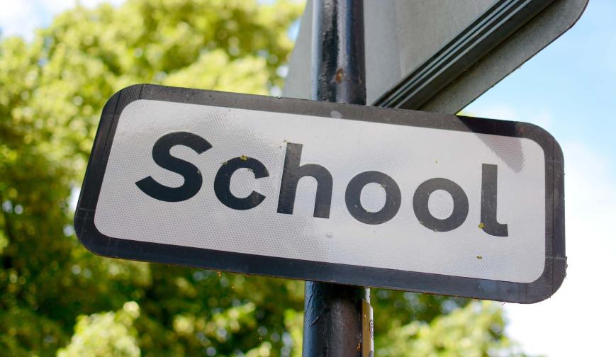 School sign