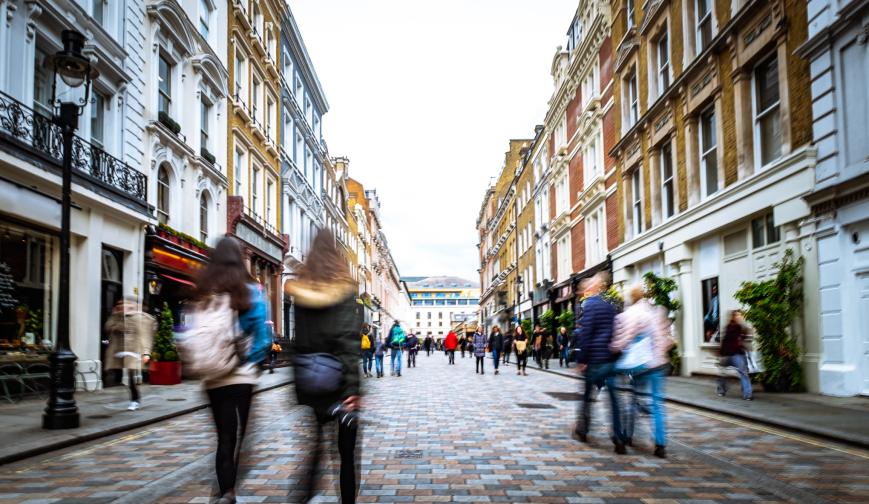 An image of a high street