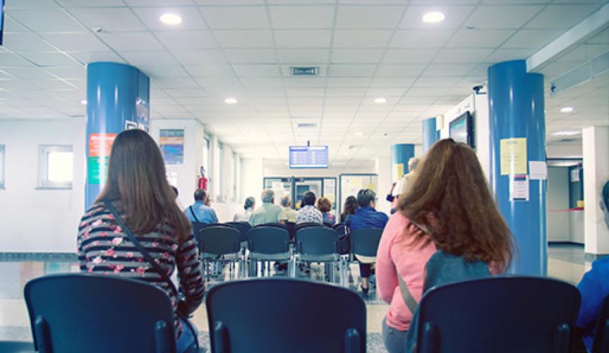 NHS waiting room