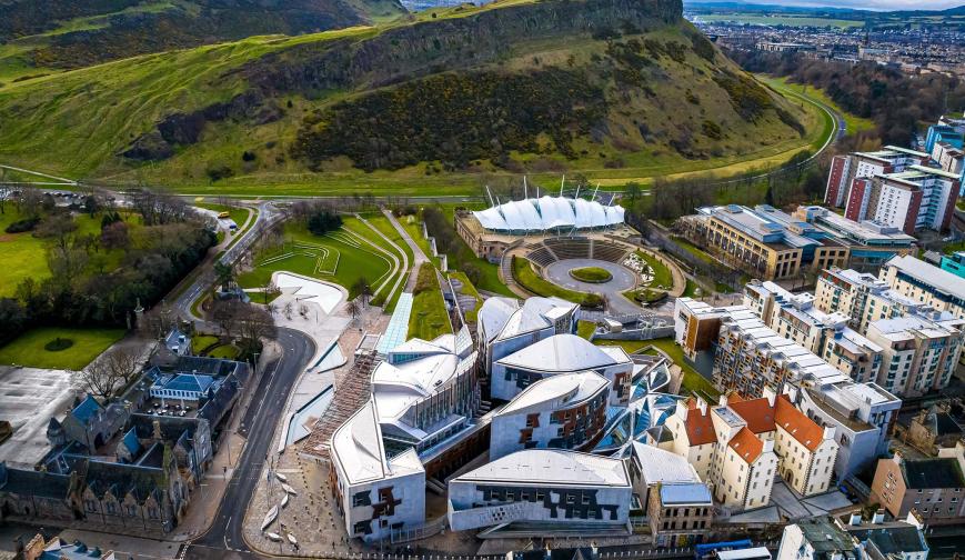 Aerial view of Holyrood