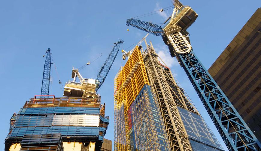 Construction cranes