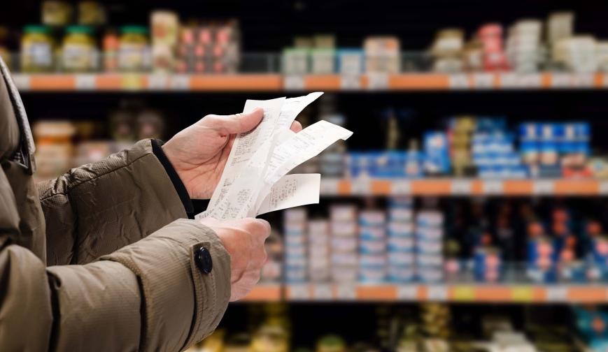 supermarket receipts
