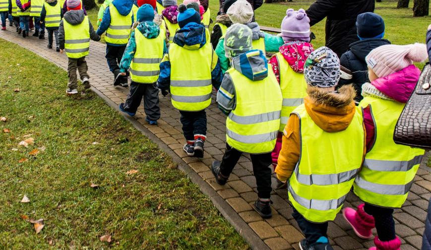 Children on a school trip
