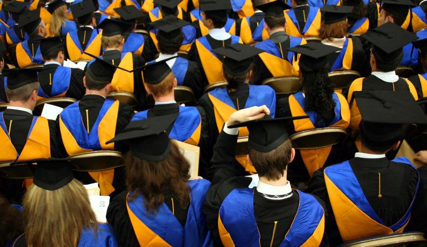 Graduates seated