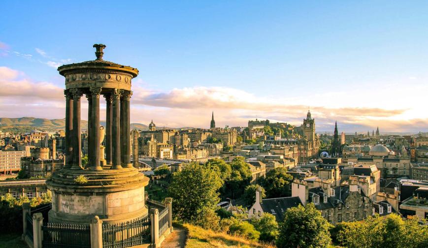 Edinburgh skyline seen from Calton Hill