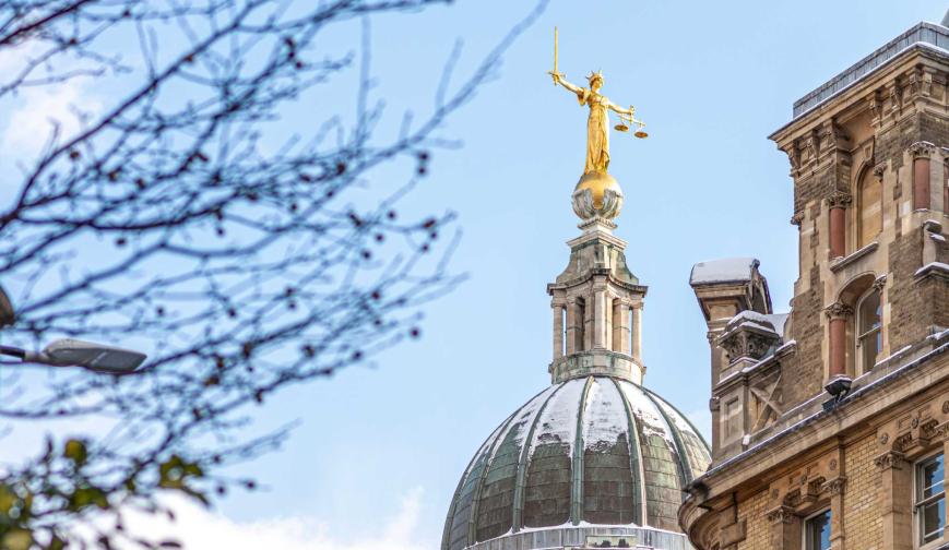 Old Bailey Central Criminal Court in London