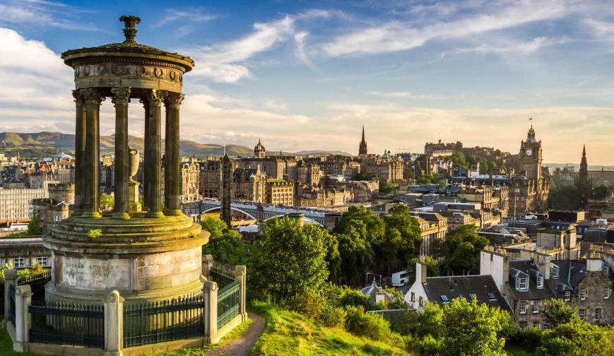 Edinburgh view Calton hill