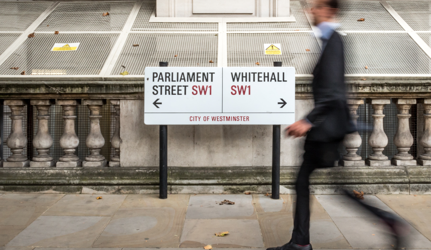 Whitehall Man Walking