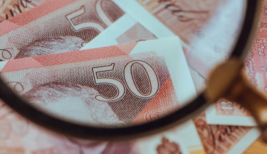 50 pound notes