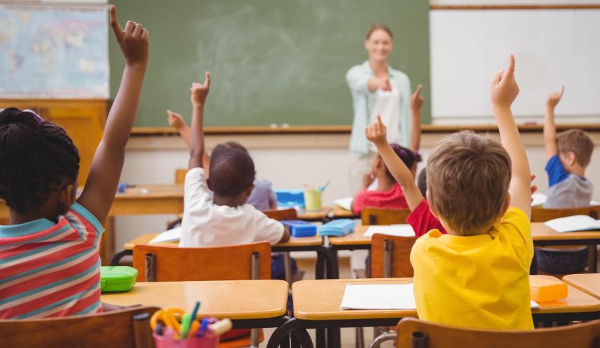 Children in a classroom