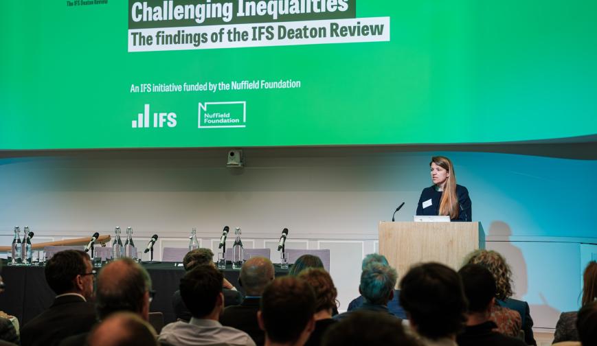 A photo from the IFS Deaton Review event