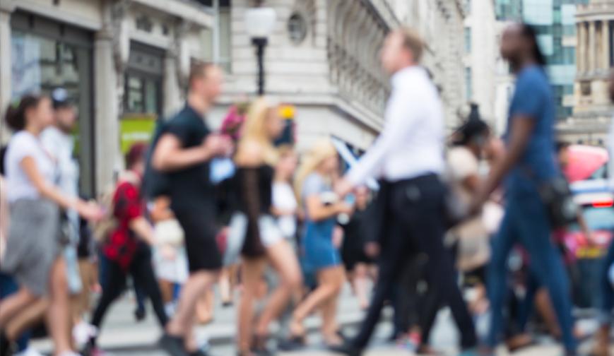 People walking