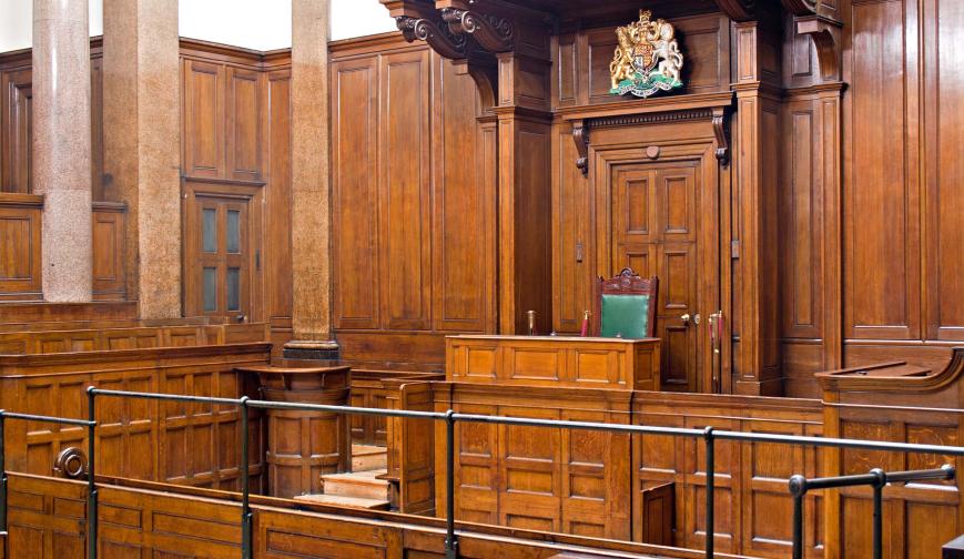 Crown court interior