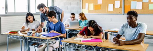 Students in a classroom
