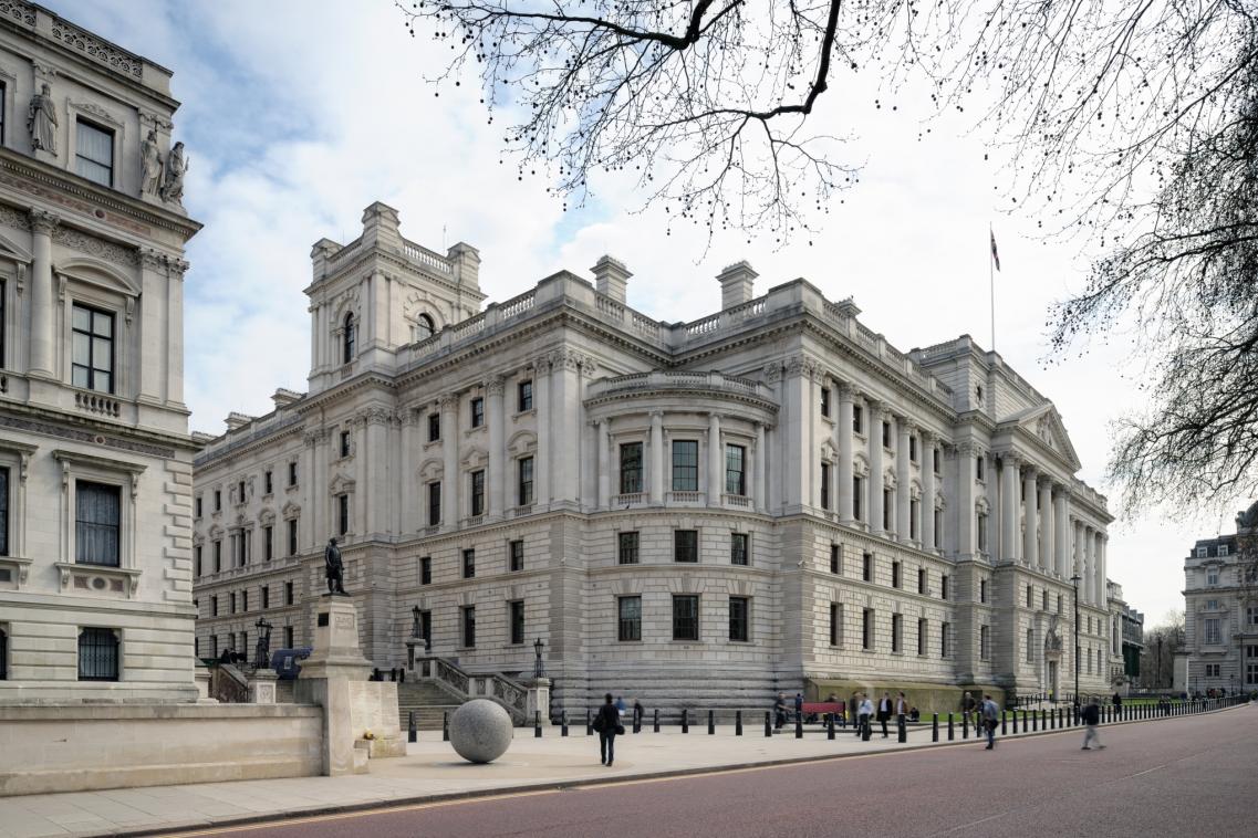 Image of the HM Treasury building