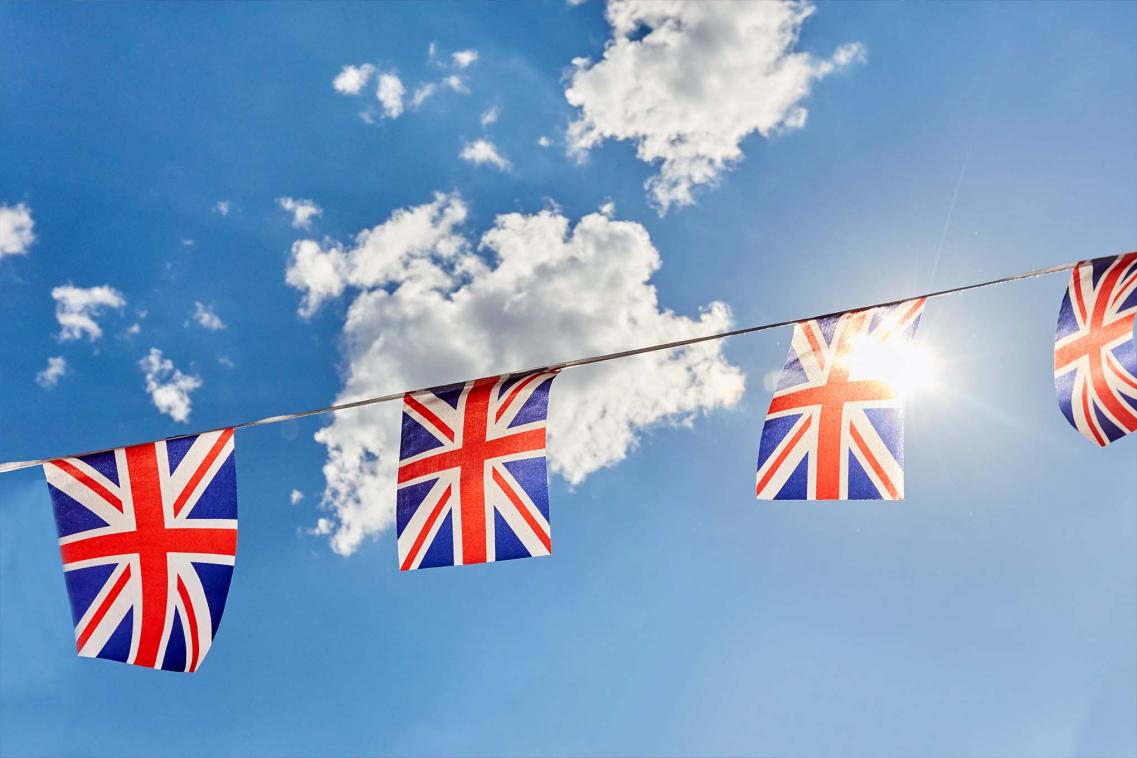 UK flag bunting