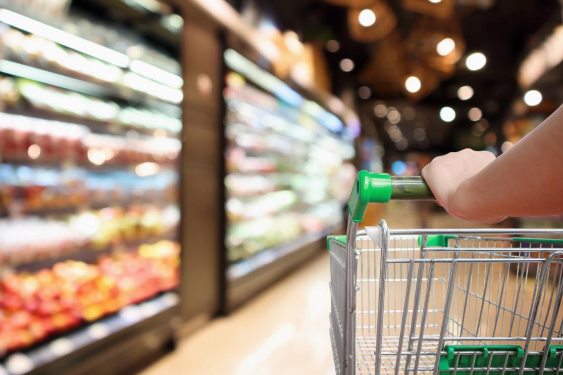 An image of a person shopping for food