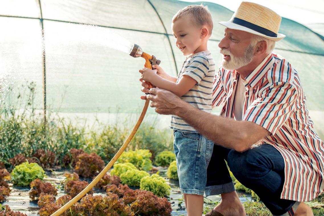 Grandparent with child