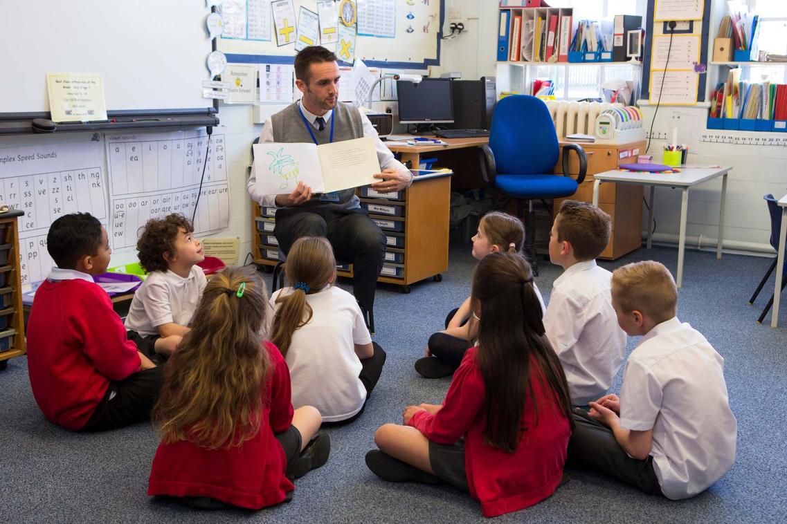 Reading time in classroom