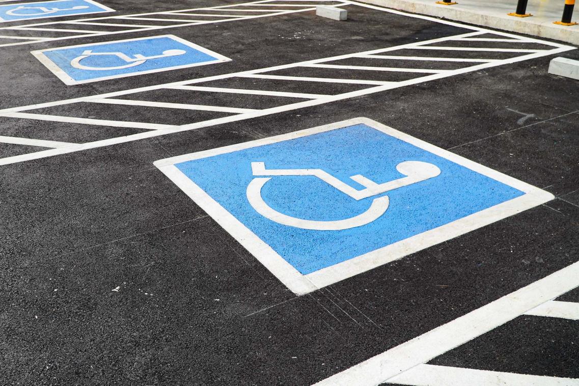 Disabled parking space