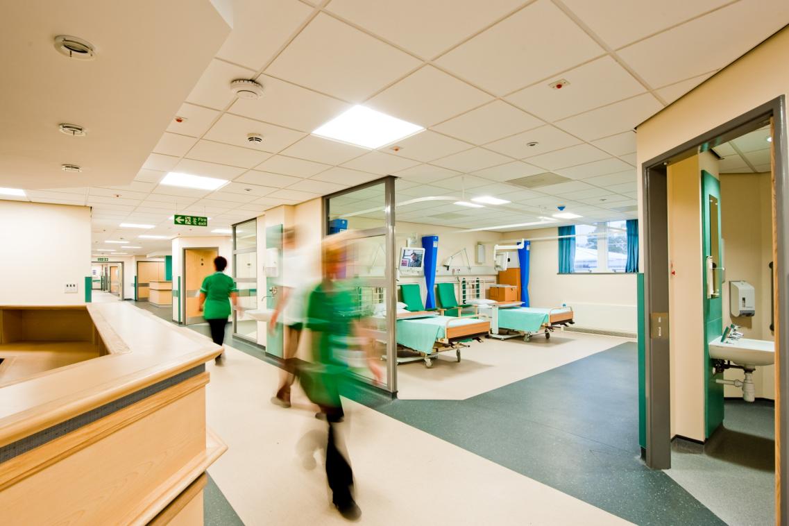 Photo of a busy hospital