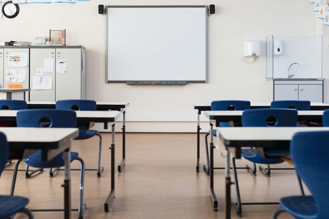 Empty classroom