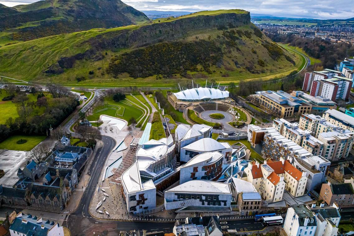 Aerial view of Holyrood